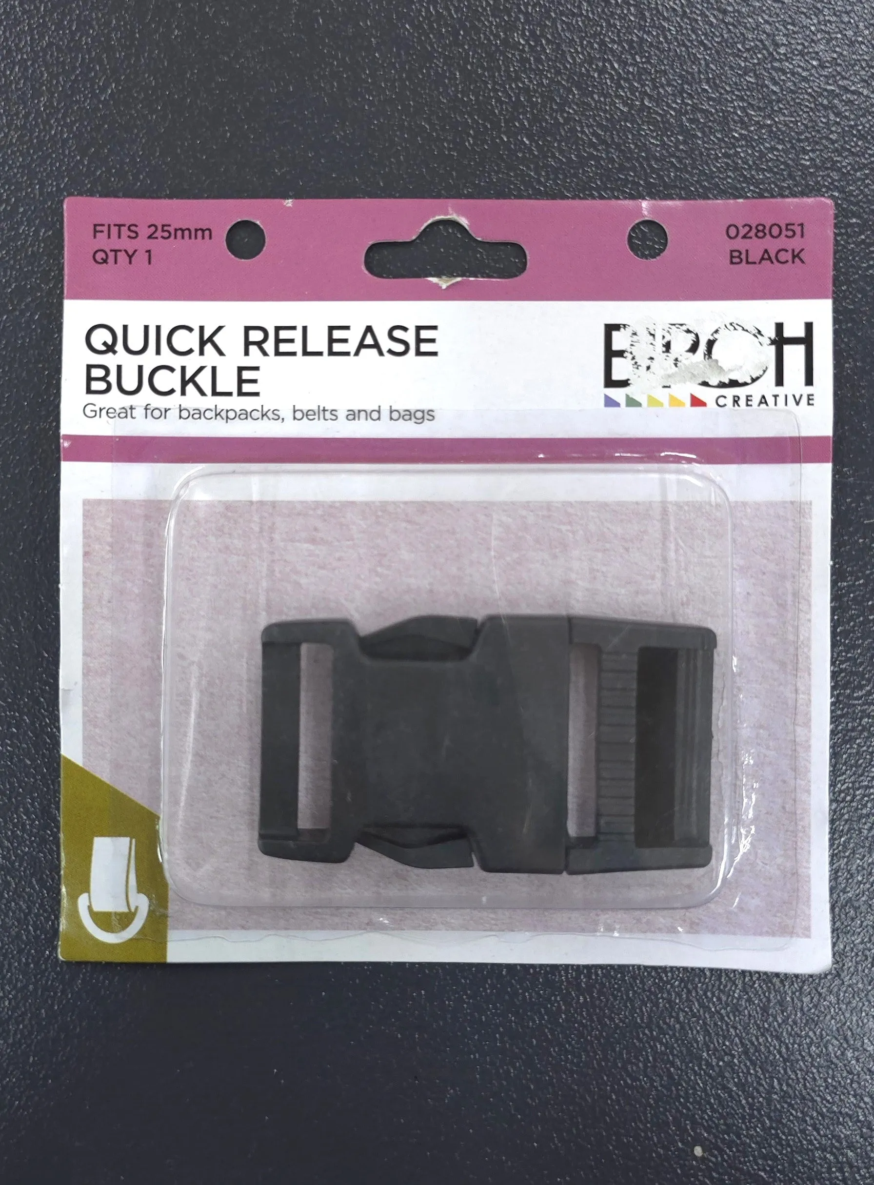 Quick Release Buckle Black