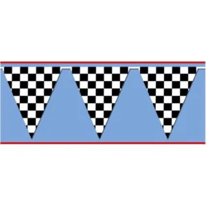 "Checkered Pennant Banner - 17" X 120'"