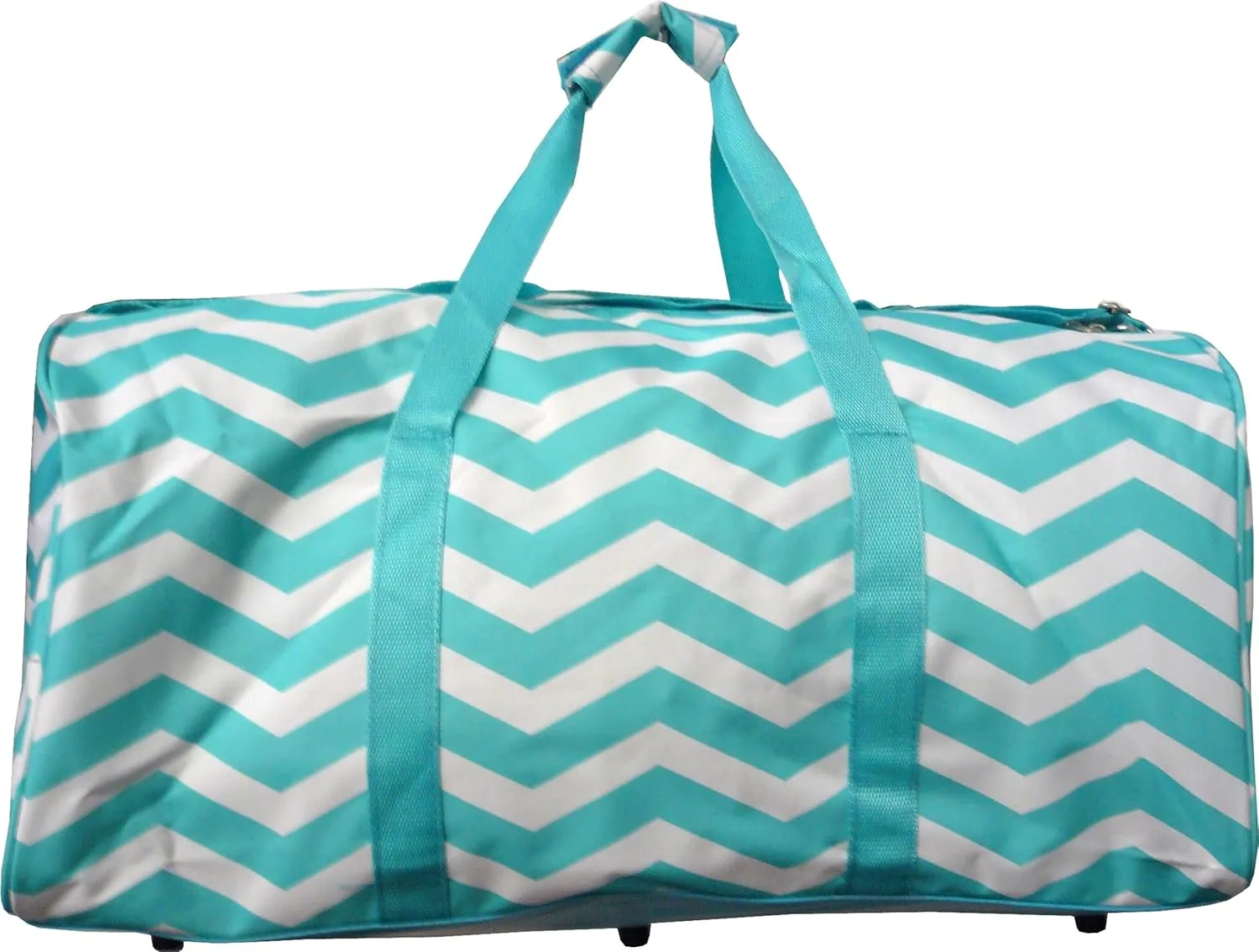 ""TOP PACK"" 22"" Women Fashion Print Duffel Bag (Chevron-Mint)