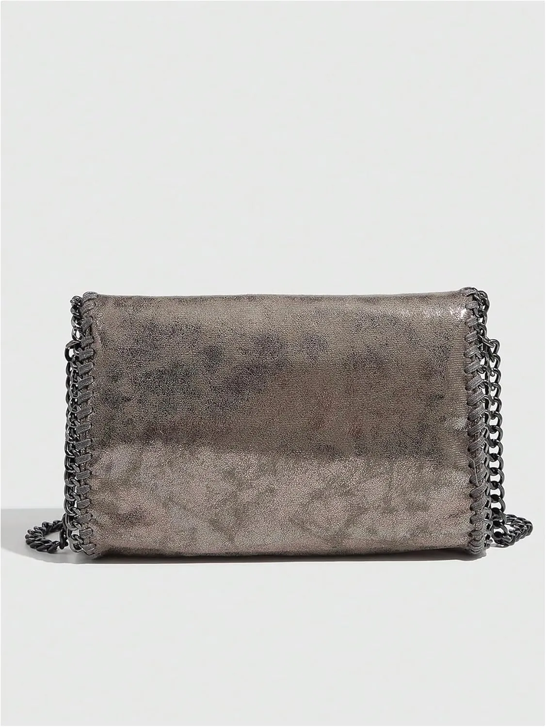 QWINEE Women's Vintage Crossbody Bags Flap Magnet Shoulder Handbag with Chain Strap