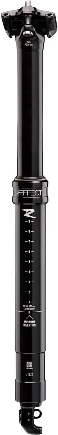 Race Face AEFFECT R-30.9-465/170-Black (No Order) Unisex Adult Saddle Posts, Black, 30.9
