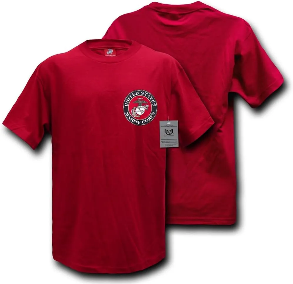 Rapiddominance Marine Emblem Basic Military Tee