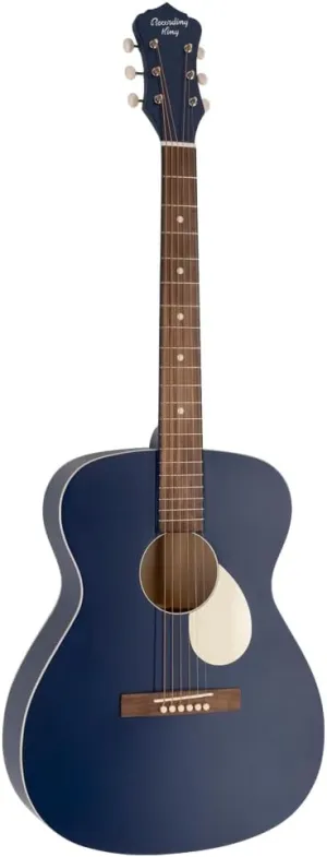 Recording King Limited-edition Dirty 30s Series 7 000 Acoustic Guitar - Wabash Blue