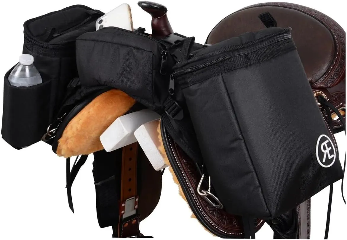 Reinsman Pommel Cooler Bag | Equestrian Durable Convenient Spacious 2-Side Nylon Insulated Bag with Stainless Steel Hardware | Easy Attachment to The Swell with Adjustable Strap