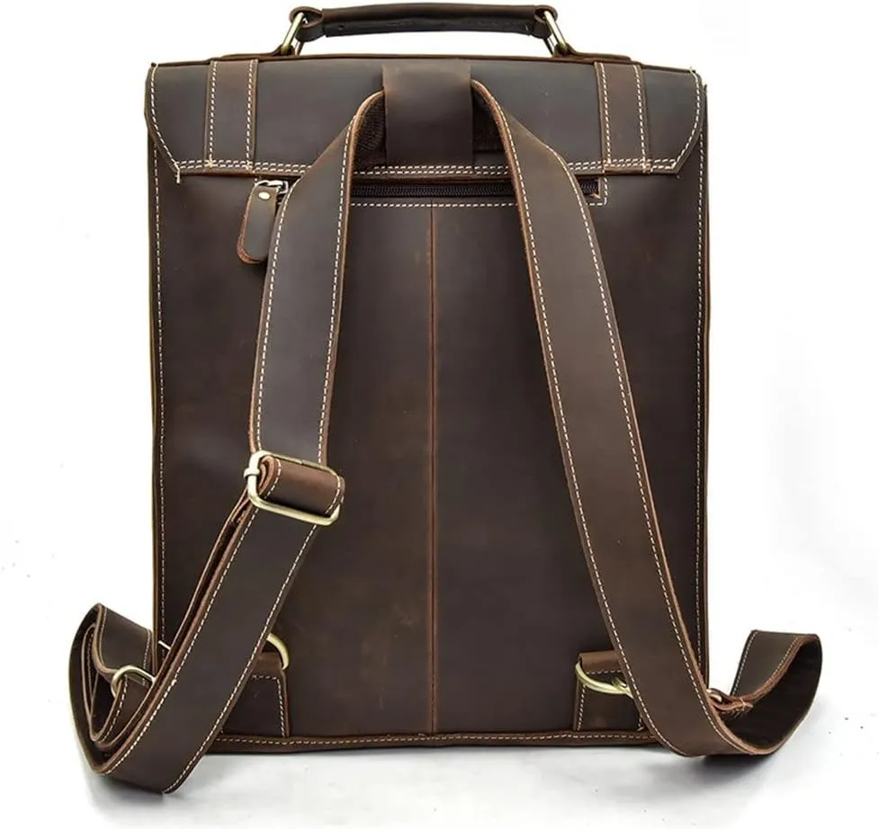Retro Men's Handbags Backpacks Backpacks Shoulder Diagonal Briefcases Business Bags(E)