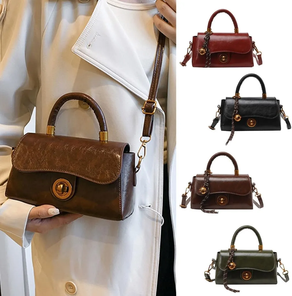 Retro Style Commuters Handbag PU Leather Shoulder Bags Crossbody Bag for Women