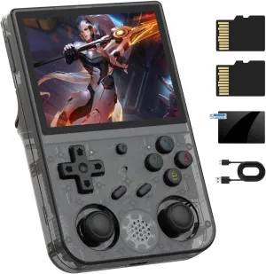 RG353V Retro Video Handheld Game Console 3.5" IPS Screen Android 11 and Linux System RK3566 64bit Game Player 64G TF Card Built-in 4450 Classic Games Bluetooth 4.2 and 5G WiFi