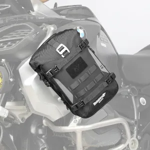 Rhinowalk Motorcycle Front Bumper Bag, Motorbike Side Bag Waterproof Motorcycle Saddle Pannier Tail Bag with MOLLE System Motor Accessories-Black