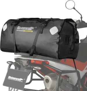 Rhinowalk Motorcycle Saddle Bag Motorbike Travel Tail Bag 65L Waterproof Pannier Storage Bag Motor Bike Accessories Powersports Luggage (Black)