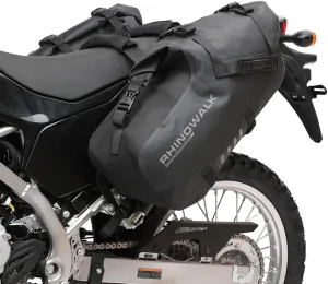 Rhinowalk Motorcycle Saddle Bags Waterproof Anti-Vibration Motor Side Bags Shoulder Bag Motorbike Panniers 18L(9L*2) for most Adventure and Sport Motorcycle Racks, 1 Pair