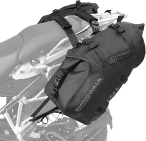 Rhinowalk Motorcycle Saddle Bags Waterproof Anti-Vibration Motor Side Bags Shoulder Bag Motorbike Panniers 48L(24L*2) for most Adventure and Sport Motorcycle Racks, 1 Pair