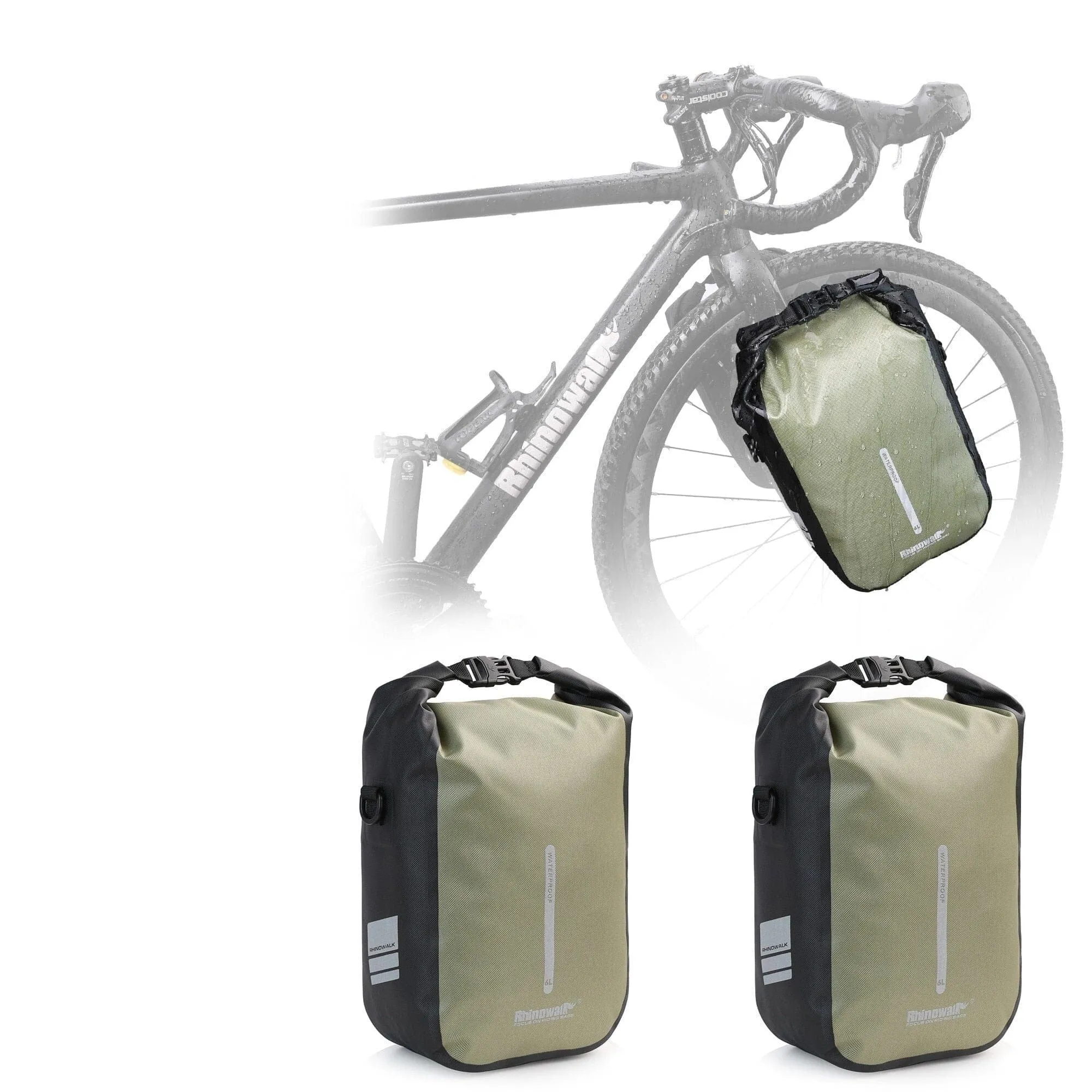 RHINOWALK - Quick Release Front Pannier Bags (4, 6L)