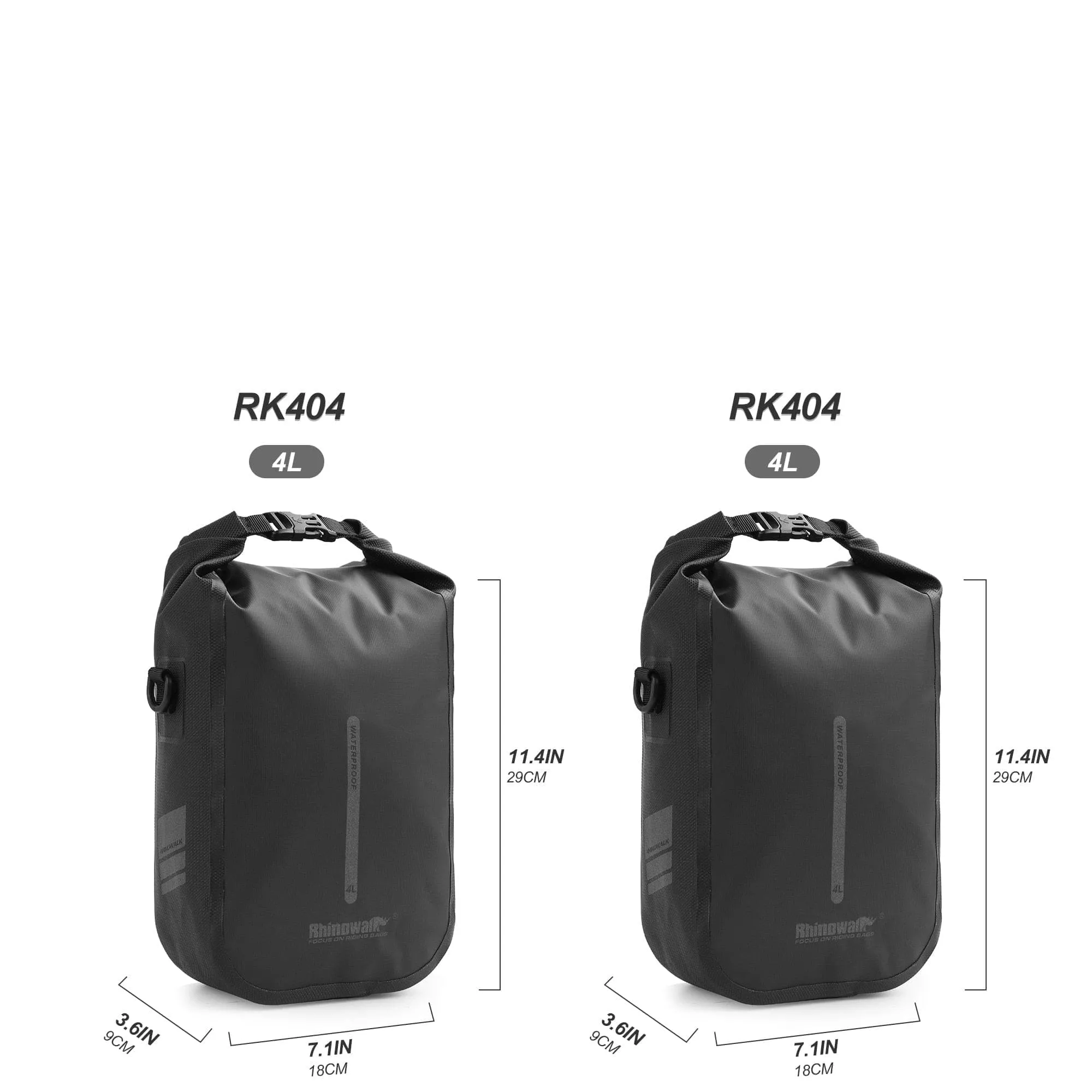 RHINOWALK - Quick Release Front Pannier Bags (4, 6L)