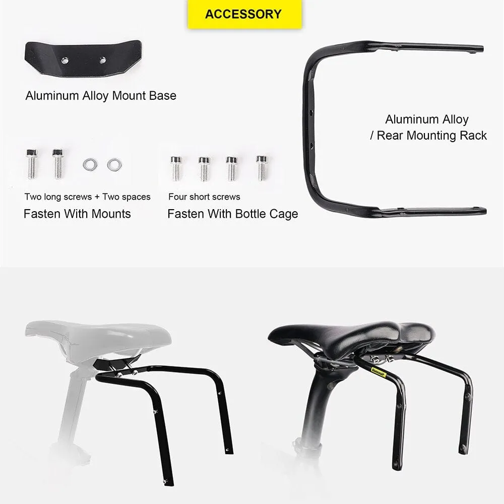 RHINOWALK - Saddle Bags (10L-13L Waterproof) with Stabilizer Bracket Mount
