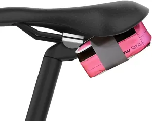 RideNow Waterproof Saddle Bag with BOA Mounting System, Lightweight and Portable Bike Seat Bag for Mountain Road Bike (Pink)