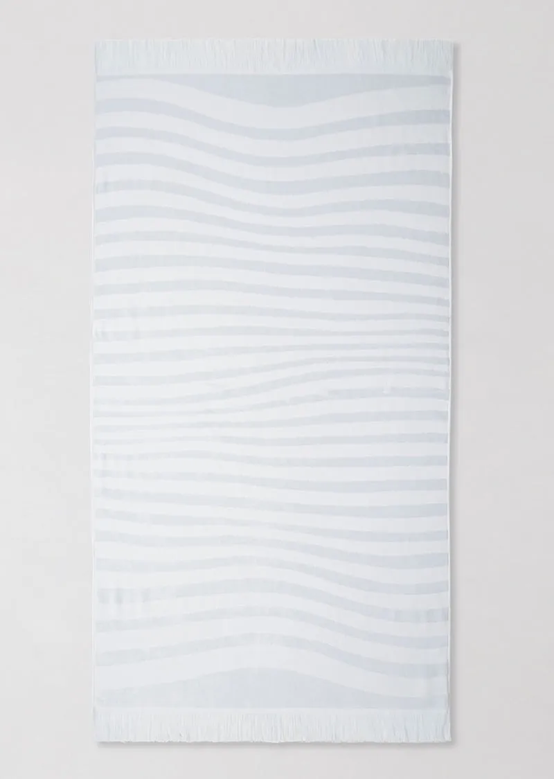 Ripple Beach Towel PALE BLUE