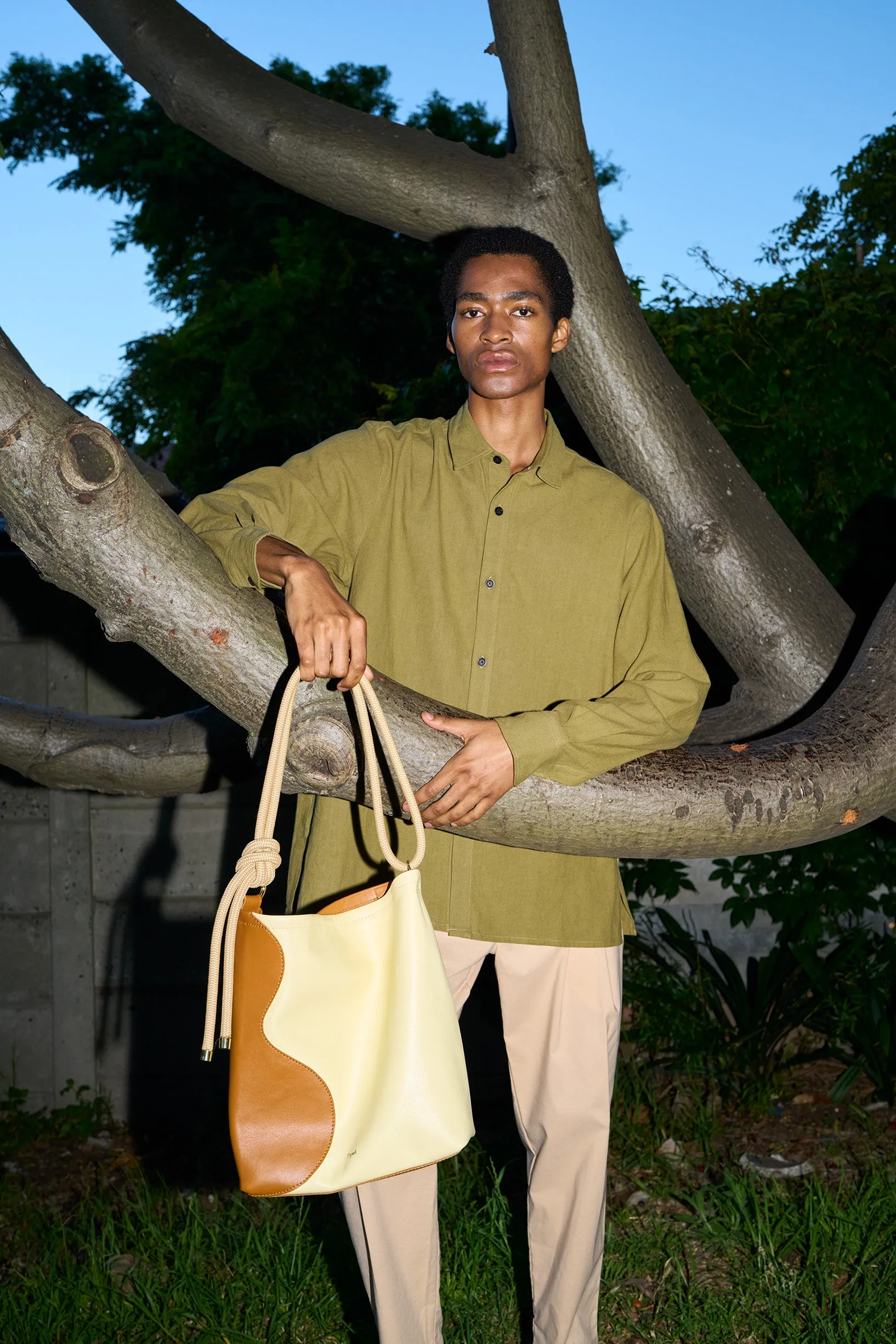 Ripple Tote - Tan / Candy Pink