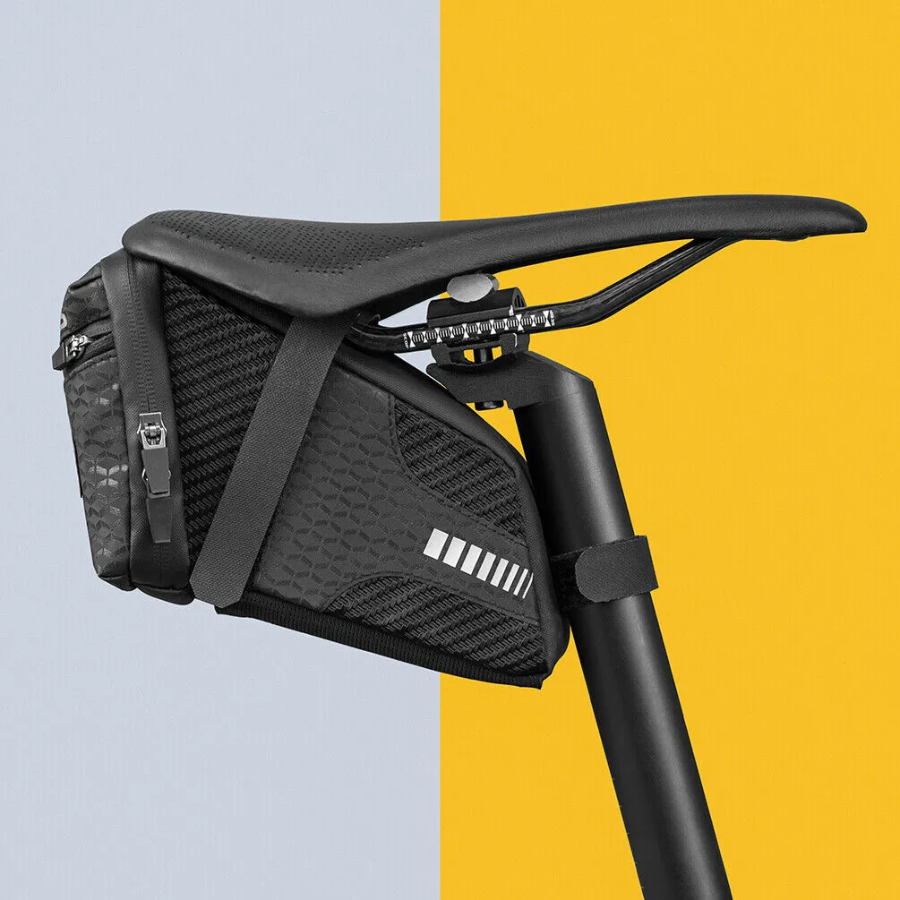 ROCKBROS 1.5L Waterproof Bicycle Saddle Bag - Durable, Reflective, Easy Install