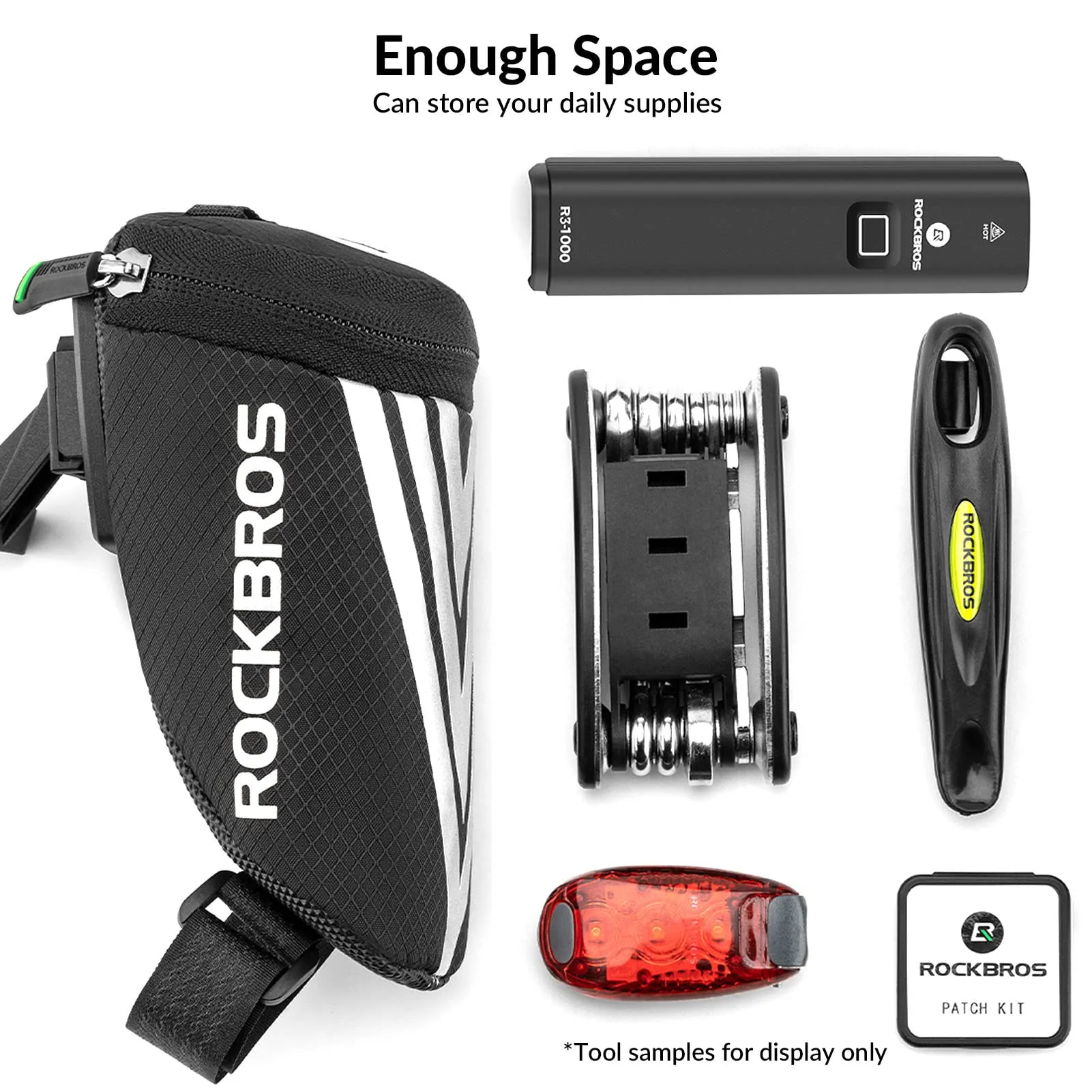 ROCKBROS Bike Mini Saddle Bag Quick Release Under Seat Pouch