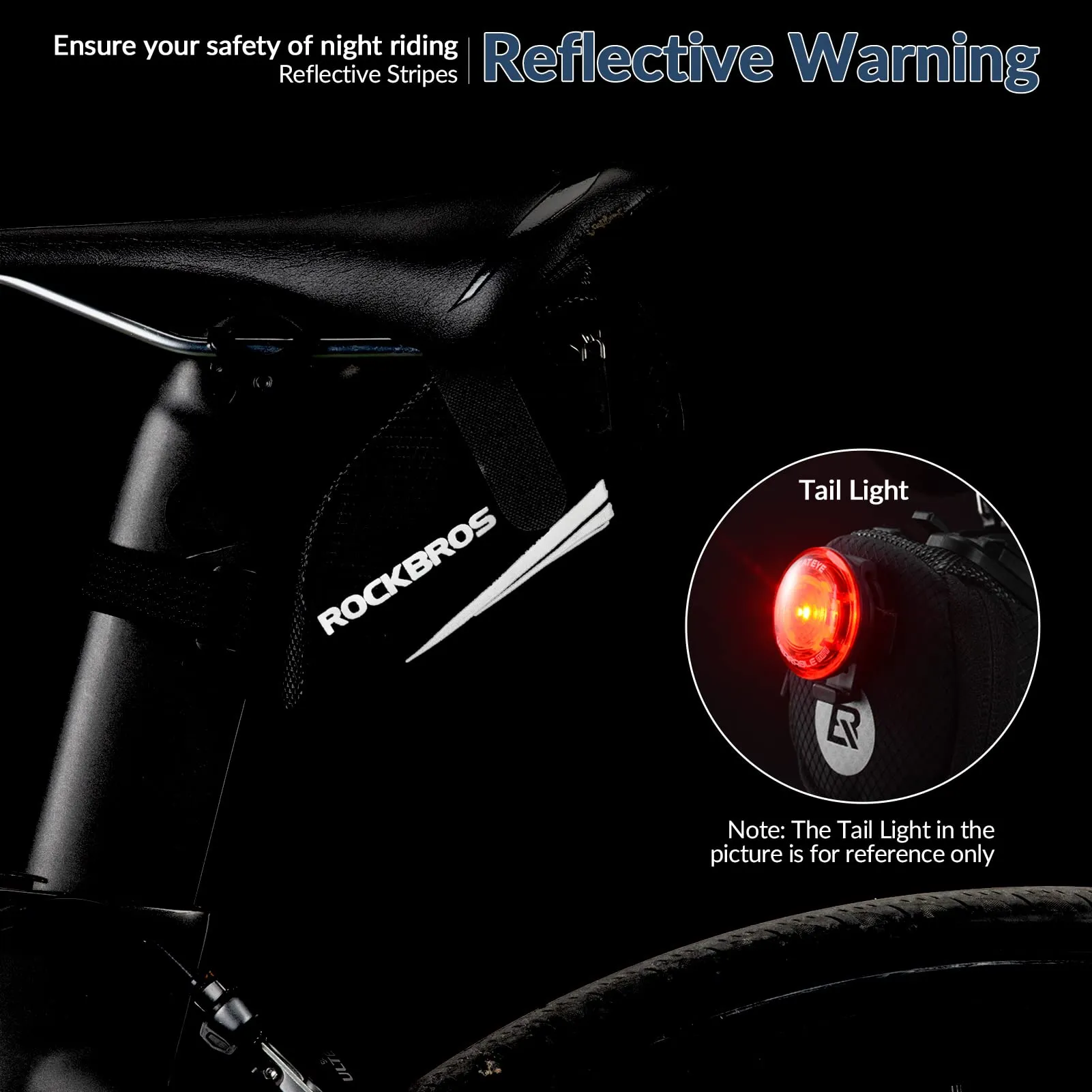 ROCKBROS Bike Mini Saddle Bag Quick Release Under Seat Pouch