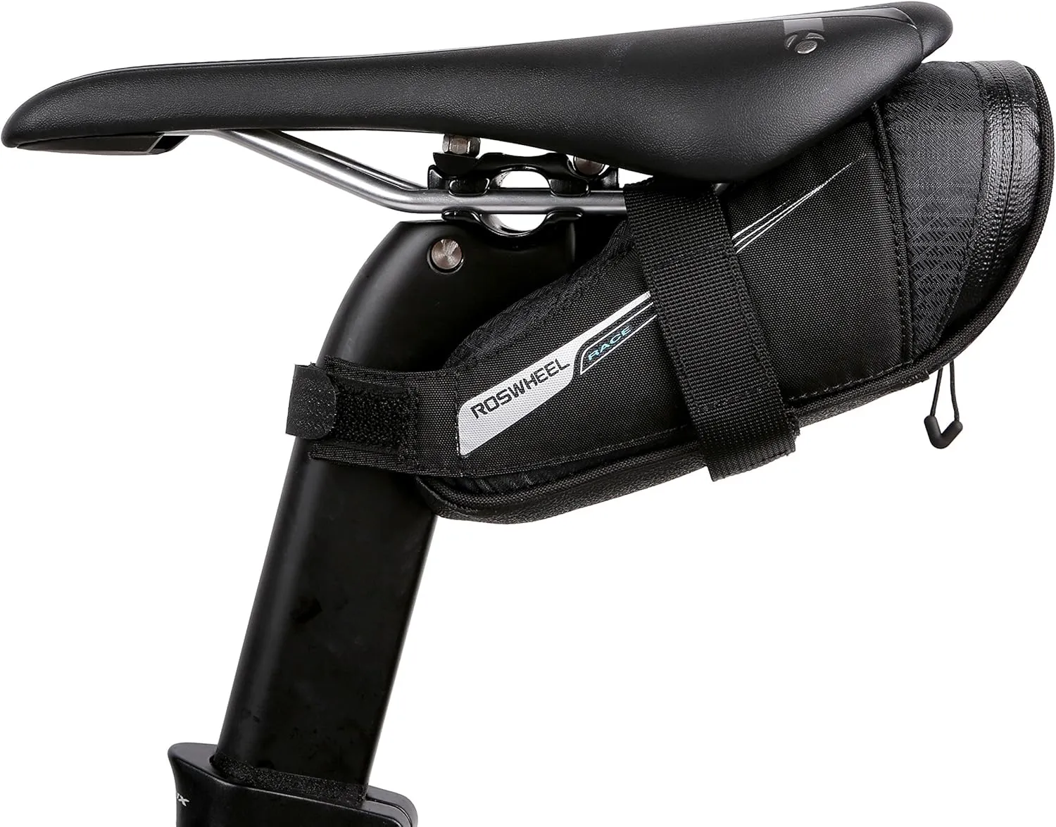 Roswheel Race Series 131432 Ultralight Bike Saddle Bag Bicycle Under Seat Pouch Cycling Wedge Pack for Road Bike, 0.6 Liter Capacity