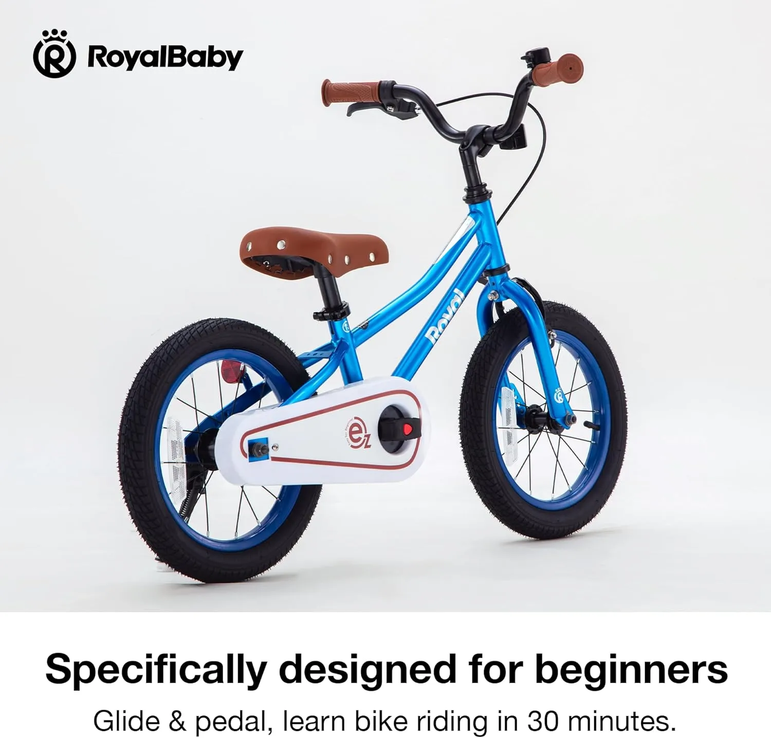 RoyalBaby Kids Bike, Terra EZ Balance to Pedal Convertable Bicycle, 14 16 18 Inch Easy Learn Balancing to Biking Boys Girls Ages 3-9 Years Beginners