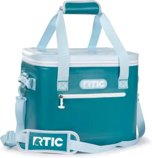 RTIC Ultra-Tough Soft Cooler 30 Can, Insulated Bag Portable Ice Chest Box for Lunch, Beach, Drink, Beverage, Travel, Camping, Picnic, Car, Trips, Floating Cooler Leak-Proof with Zipper