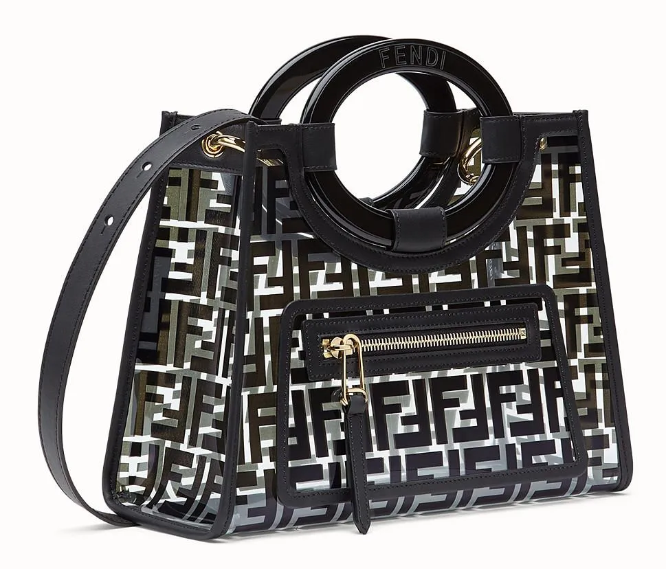 Runaway Pu Shopper, Small, Black