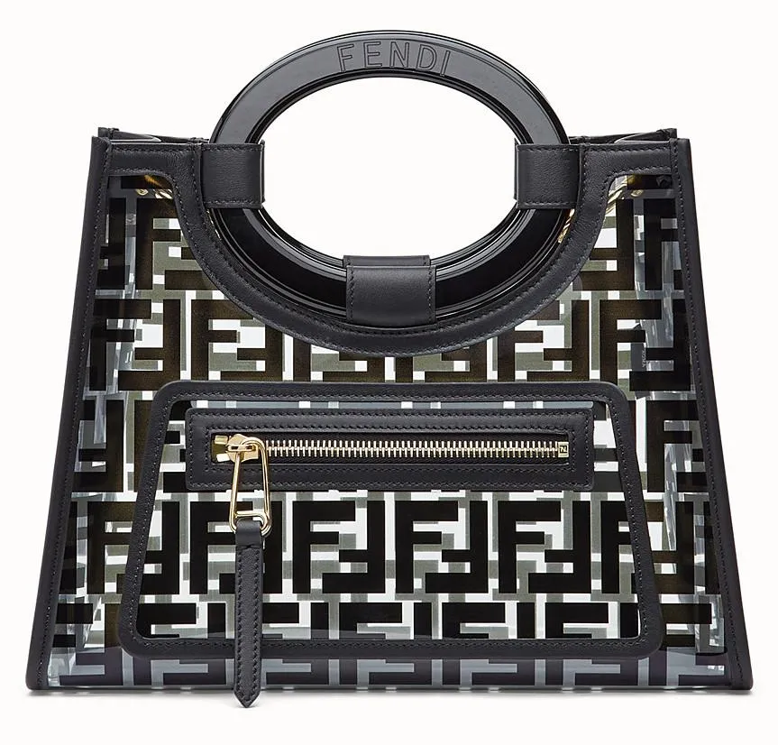 Runaway Pu Shopper, Small, Black