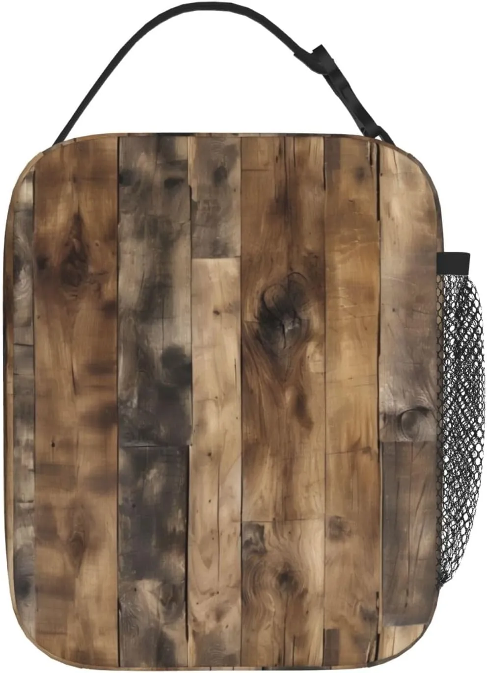 Rustic Wood Plank Lunch Bag For Men Women Insulated Lunchbox Ideal For Work Gym Picnic Days