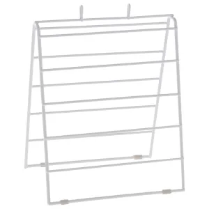 Saddle Bag Dispenser Deli Bag Dispenser White Coated Wire - 9"L x 6"W x 11 1/2"H