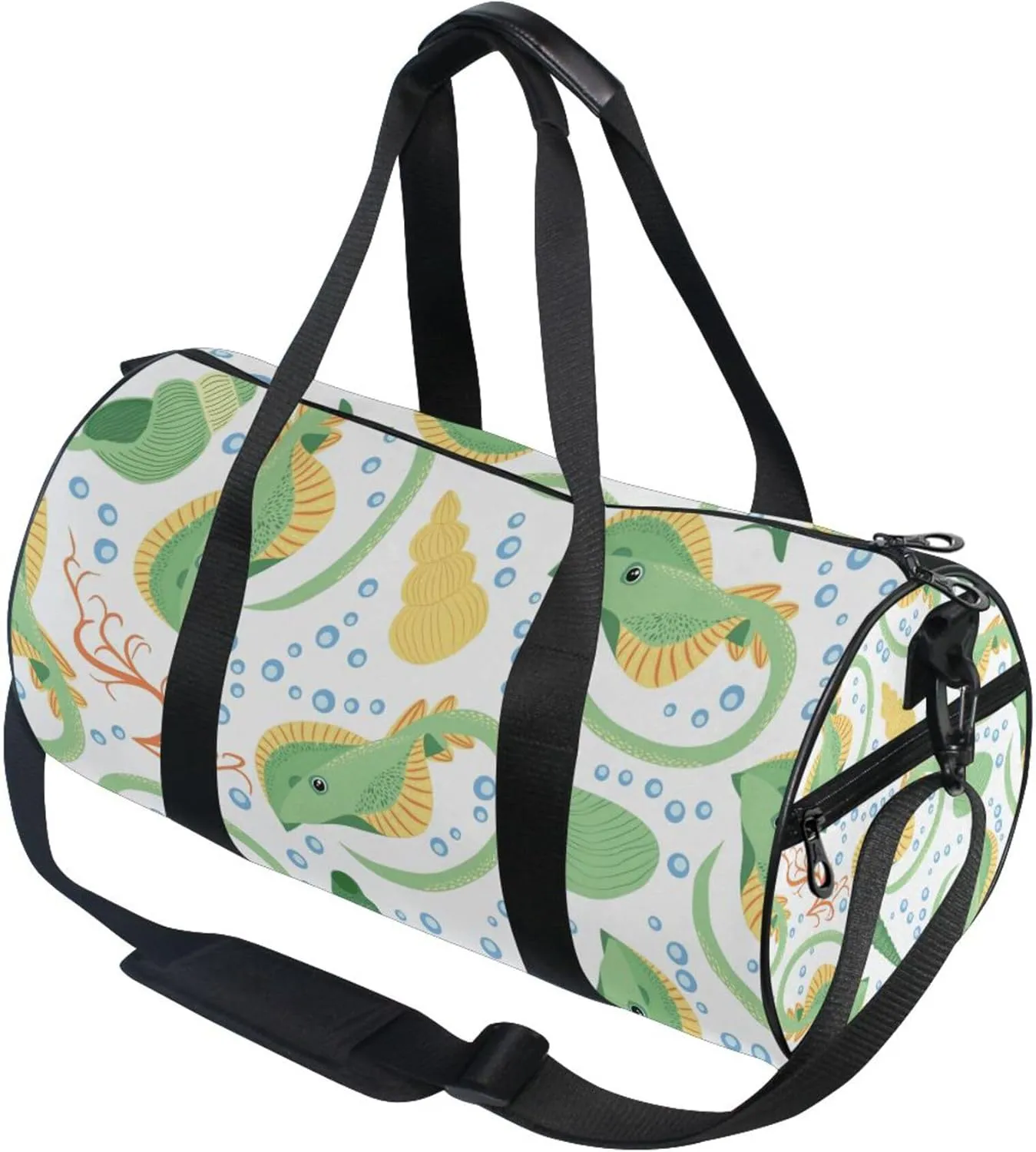 Sea Stingray Fish Gym Duffle Bag Women Men Sports Fitness Bag for Travel Workout Gymnastics Dance Ballet
