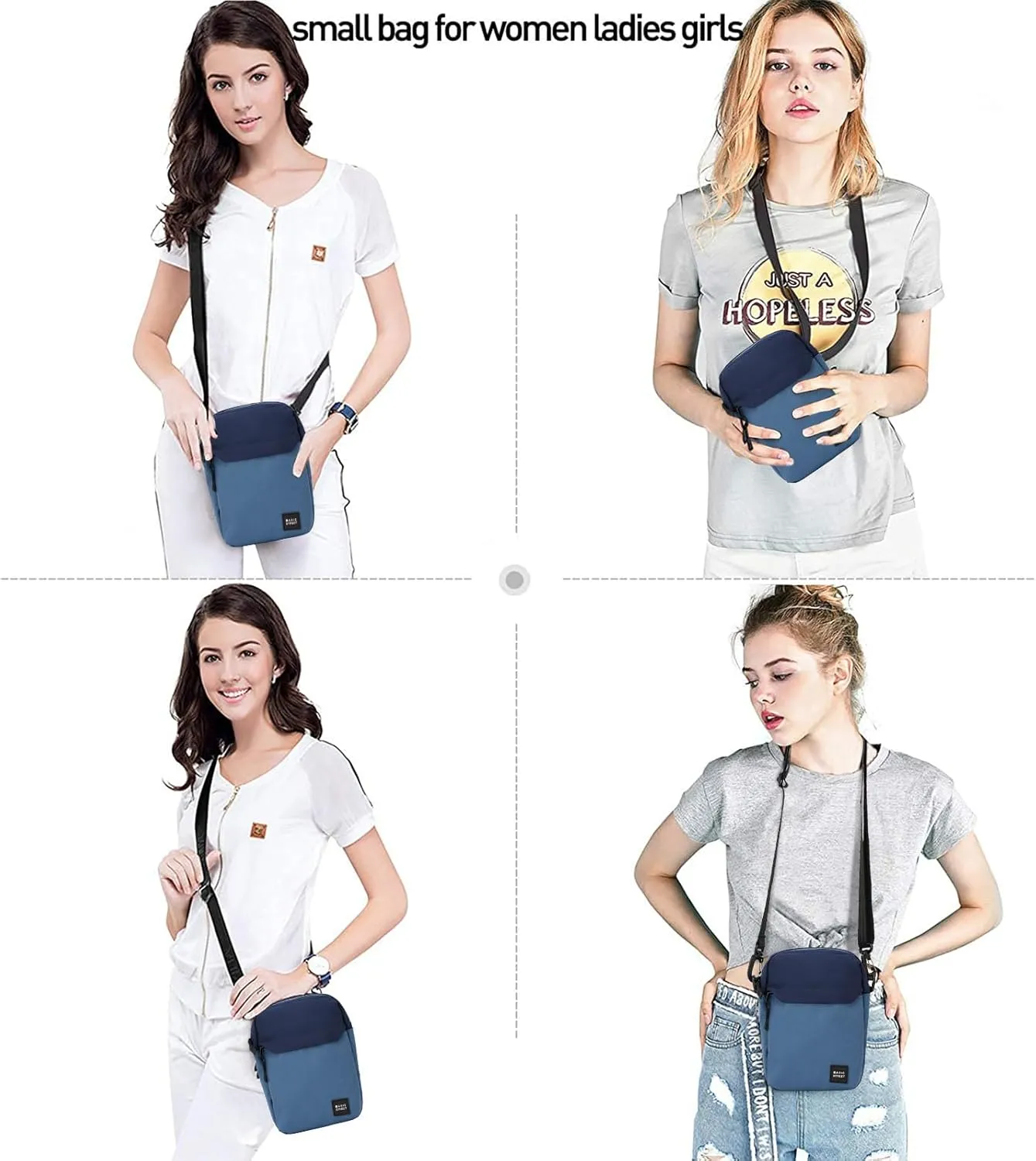 SEAFEW Mini Crossbody Bag Shoulder Bag for Men, Small Messenger Satchel Bag for Women
