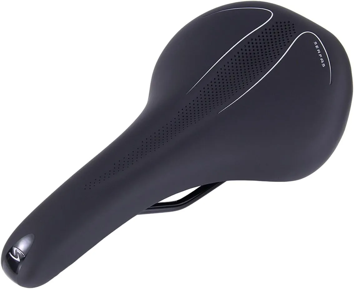 Serfas Spartan 3 Chromoly Bicycle Saddle - SPR-3 (Black - 155mm)