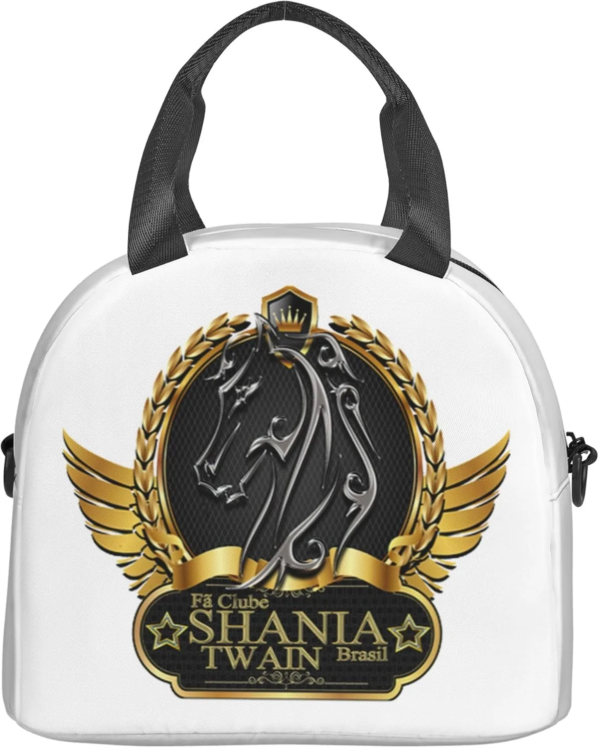 Shania Music Twain Men Women Lunch Bag Insulated Reusable Handheld Crossbody Portable Lunch Box Adult Lunch Box Suitable For Office Work Travel