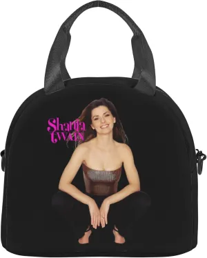 Shania Music Twain Men Women Lunch Bag Insulated Reusable Handheld Crossbody Portable Lunch Box Adult Lunch Box Suitable For Office Work Travel