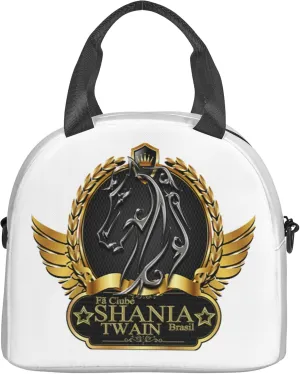 Shania Music Twain Men Women Lunch Bag Insulated Reusable Handheld Crossbody Portable Lunch Box Adult Lunch Box Suitable For Office Work Travel