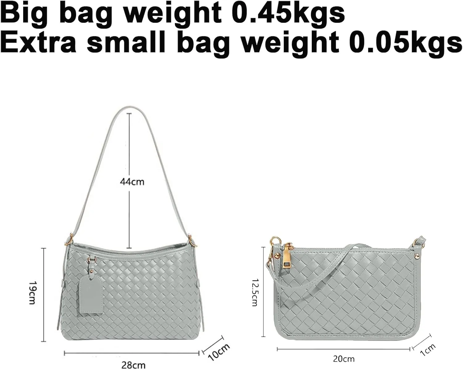 Shoulder Bag for Women Lightweight Tote Bags Vegan Leather Handbags Handmade with Wallet With Pocket Working Business Bags