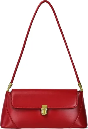 Shoulder Bag for Women Vintage Purse Leather Handbags Small Tote Bags with Buckle Closure