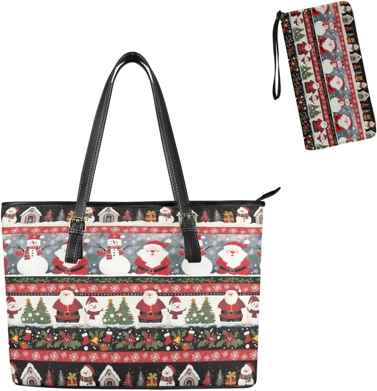 Shoulder Bag Set of 2 Christmas Purse for Women Small Wrist Strap Wallet