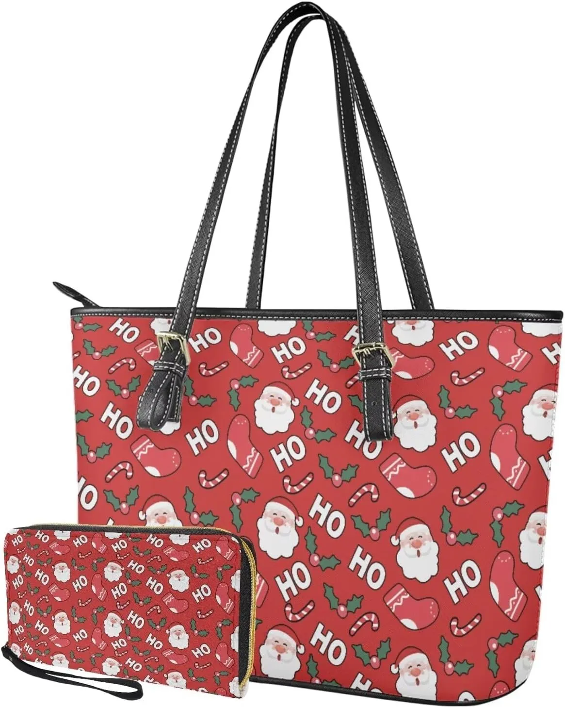 Shoulder Bag Set of 2 Christmas Purse for Women Small Wrist Strap Wallet