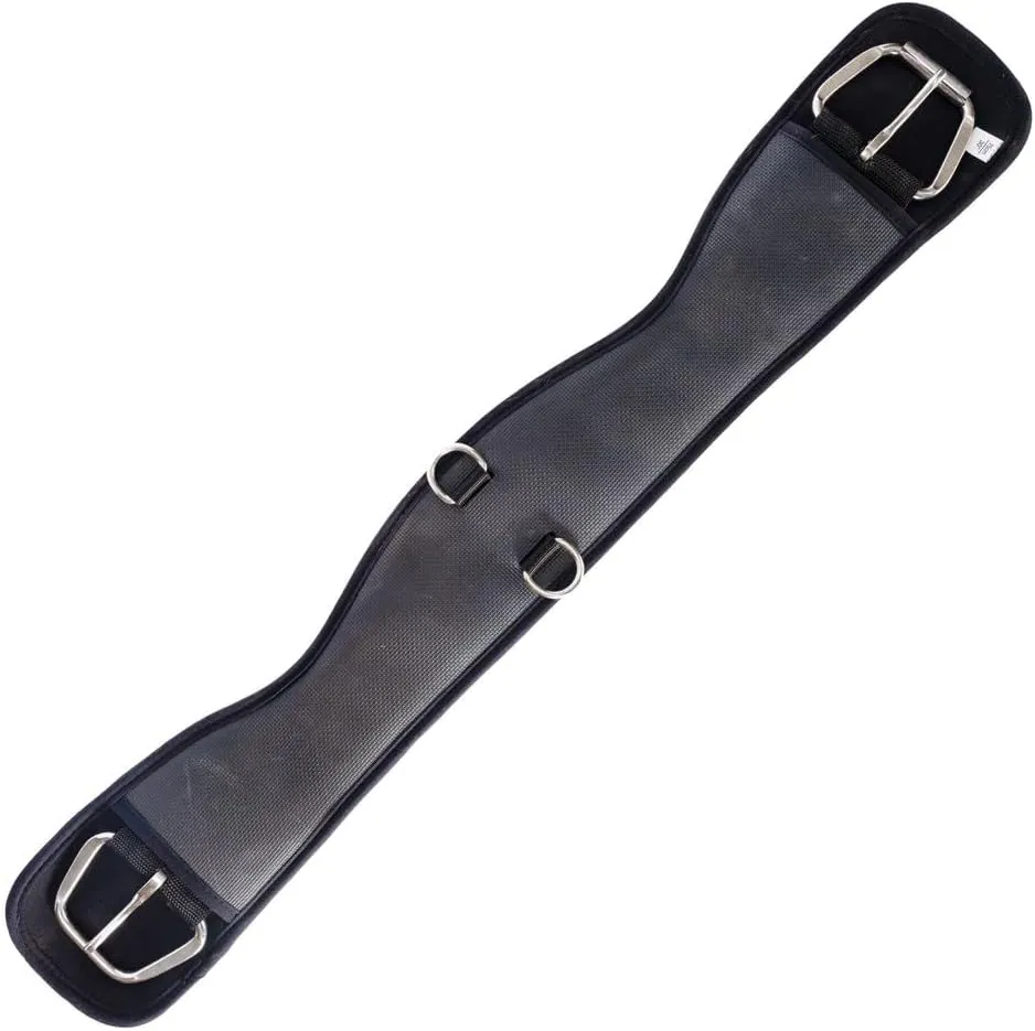 Shoulder Ease Neoprene Cinch | Optimizes Horse Movement | Eliminates Pinching | Non-Slip Neoprene | Stainless Steel Roller Buckles | Training D-Rings