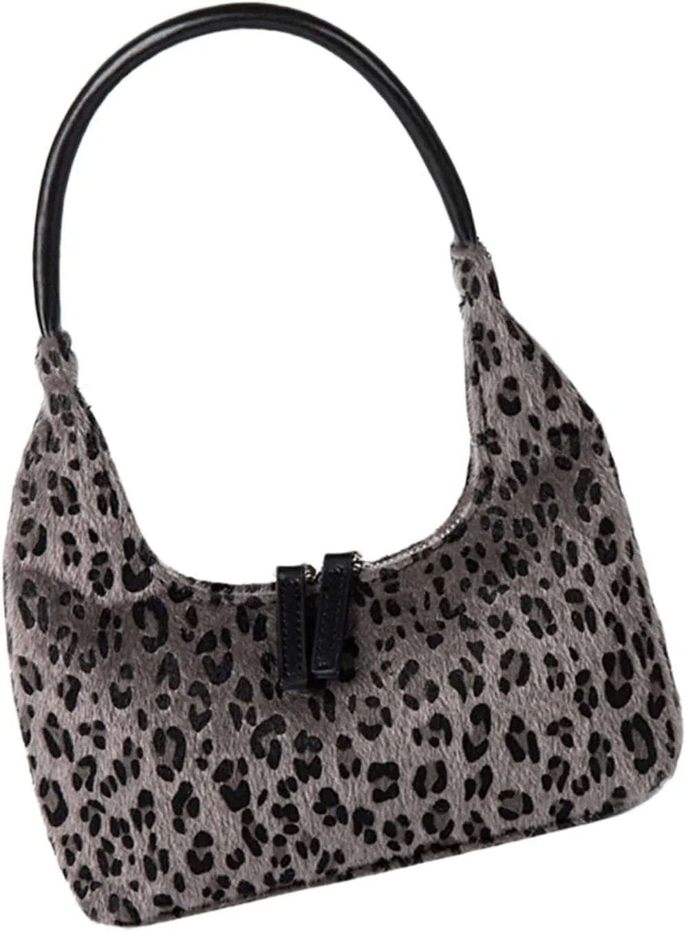 Shoulder Handbag，Korean Styles Plush Bag Leopards Print Retro Handbag for Fashion Women Unique Pattern Evening Bag for Party Cocktail