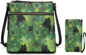 Shoulder Wallet 2Pcs, Leather Shoulder Bags with Belt Wallet Set of 2 Lightweight & Portable for Travel & Shopping