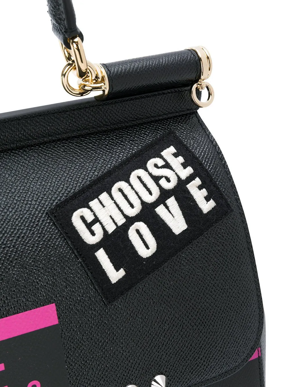 Sicily Choose Love Tote - Black or Red