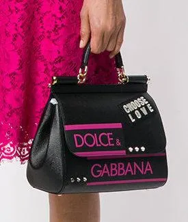 Sicily Choose Love Tote - Black or Red