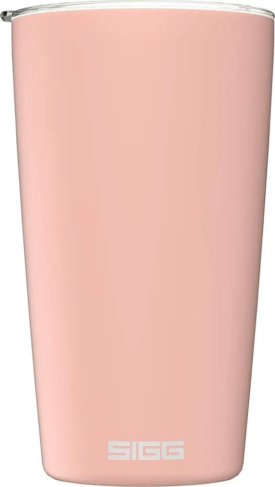 SIGG - Neso Pure Cream Travel Mug - With Tritan Lid - Dishwasher Safe - 18/8 Stainless Steel - 10/14 Oz