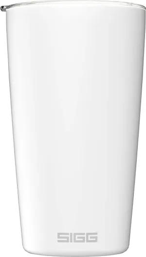 SIGG - Neso Pure Cream Travel Mug - With Tritan Lid - Dishwasher Safe - 18/8 Stainless Steel - 10/14 Oz
