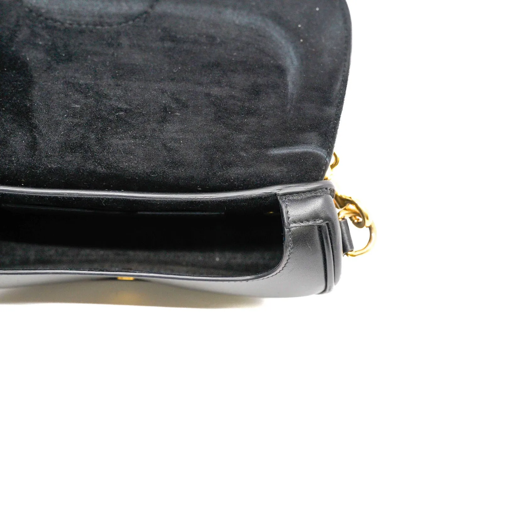 small bobby bag with strap in calfskin black ghw 2021