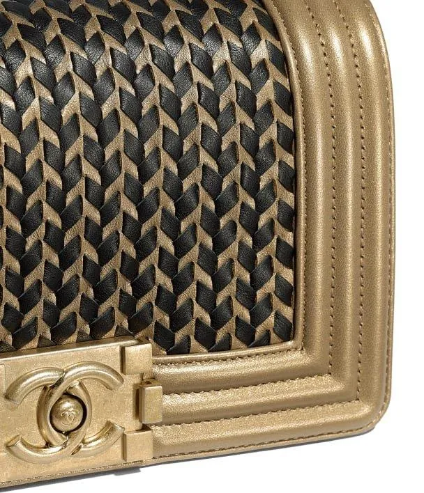 Small Boy Gold Tone Handbag